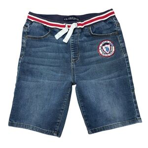 U.S. Polo Assn. Denim Shorts with Red and White Trim size 14-16 XL